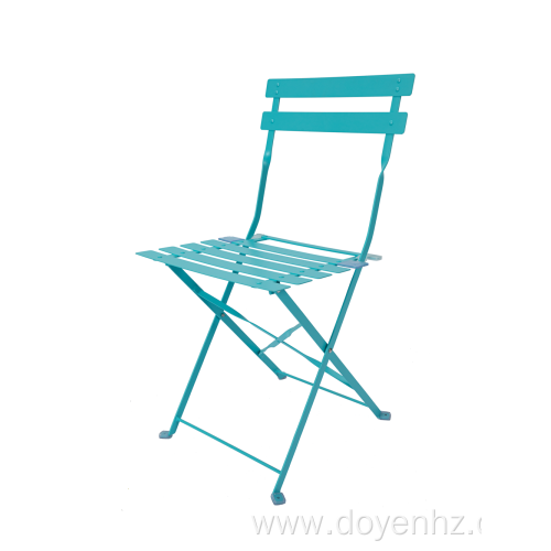 Outdoor Metal Folding Slat Chair(5 Seat& 2 Back)